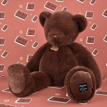 Игрушка мягкая мишка Cl&eacute;mentin Marron Chocolat, 60 см, Histoire d'Ours HO3391 HO3391 фото