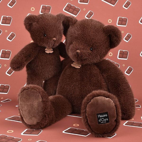 М'яка іграшка ведмедик Cl&eacute;mentin Marron Chocolat, 60 см, Histoire d'Ours HO3391 HO3391 фото