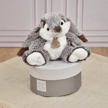 М'яка іграшка зайчик Lapin Marius - Gris chaud, 20 см, Histoire d'Ours HO2296 HO2296 фото