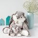М'яка іграшка зайчик Lapin Marius - Gris chaud, 20 см, Histoire d'Ours HO2296 HO2296 фото 4