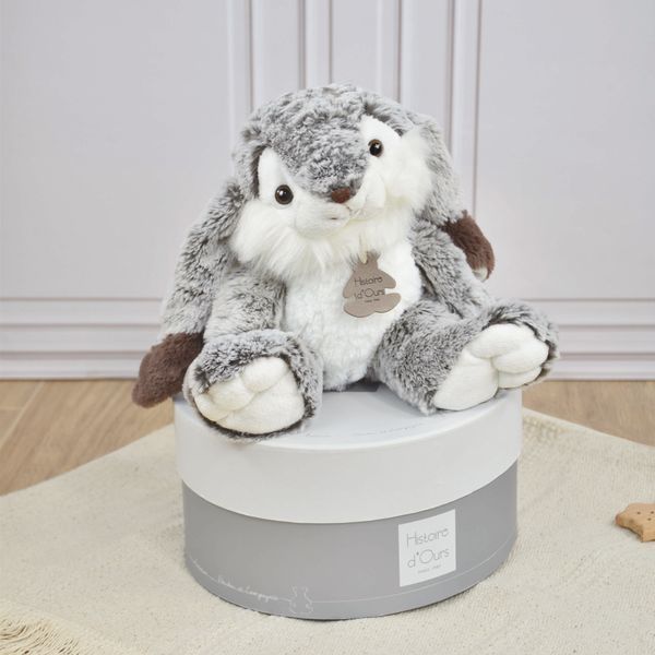 М'яка іграшка зайчик Lapin Marius - Gris chaud, 30 см, Histoire d'Ours HO2061 HO2061 фото