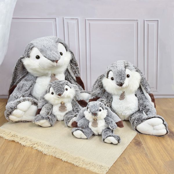 М'яка іграшка зайчик Lapin Marius - Gris chaud, 50 см, Histoire d'Ours HO2298 HO2298 фото