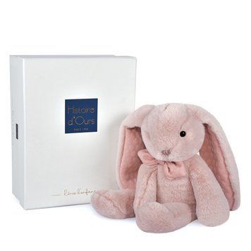 М'яка іграшка зайчик Peluche lapin preppy Chic - Rose poudr&eacute;, 30 см, Histoire d'Ours HO3136 HO3136 фото