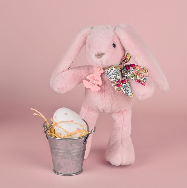 М'яка іграшка зайчик Peluche Lapin Rose - Copains C&acirc;lins, 25 см, Histoire d'Ours HO3121 HO3121 фото