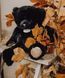 Мягкая игрушка мишка Ours en peluche noir smocky, 37 см, Doudou et Companie DC3589 DC3589 фото 1