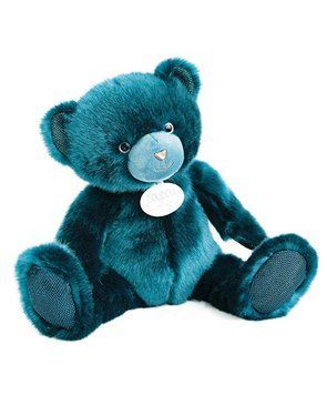 М'яка іграшка ведмедик Ours en peluche bleu paon, 37 см, Doudou et Companie DC3591 DC3591 фото