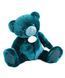 М'яка іграшка ведмедик Ours en peluche bleu paon, 37 см, Doudou et Companie DC3591 DC3591 фото 1