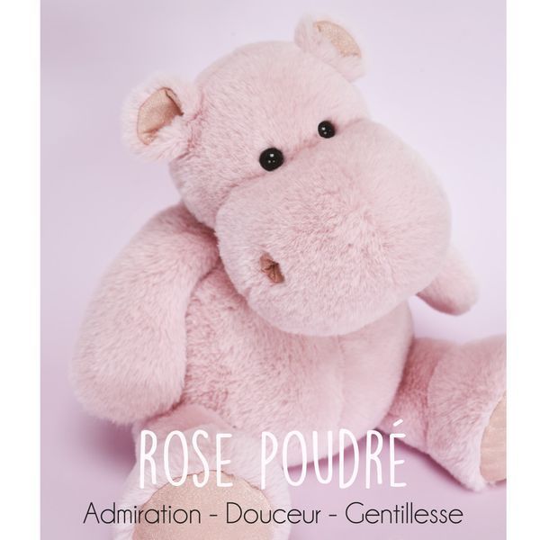 М'яка іграшка бегемот HIP'COOL Rose poudr&eacute;, 40 см, Histoire d'Ours HO3097 HO3097 фото