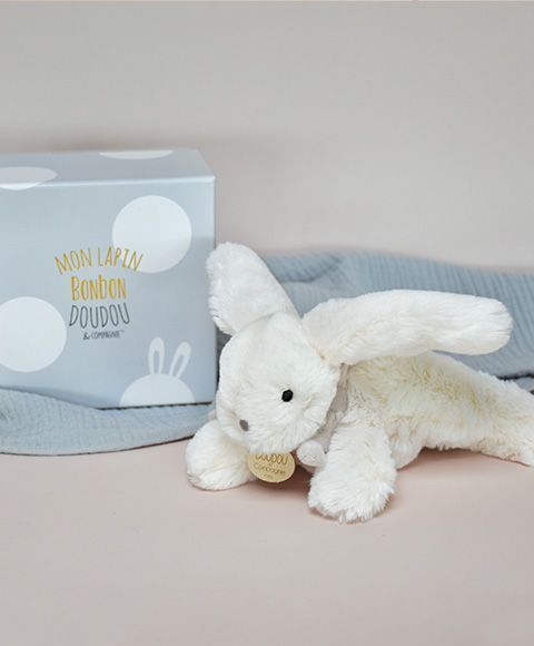 Мягкая игрушка зайчик Lapin Bonbon Taupe, 16 см, Doudou et Companie DC3377 DC3377 фото