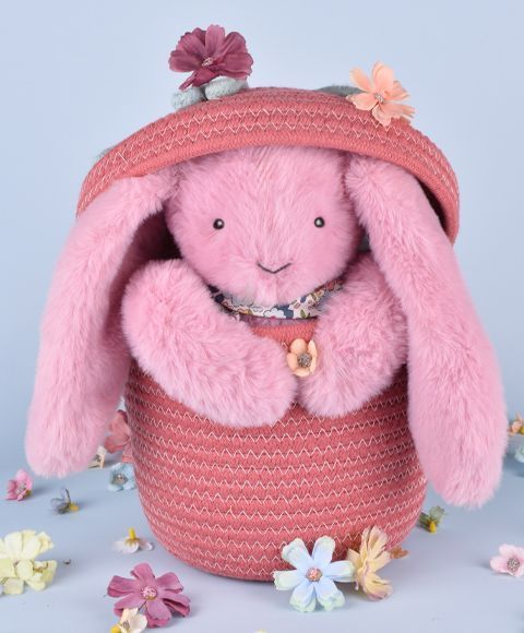 М'яка іграшка зайчик Lapin Fleurette, 25 см, Doudou et Companie DC4297 DC4297 фото