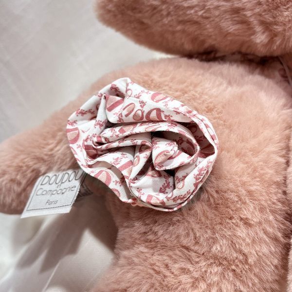 Мягкая игрушка зайчик Lapin DOUDOU - Rose poudr&eacute;, 25 см, Doudou et Companie DC4140 DC4140 фото