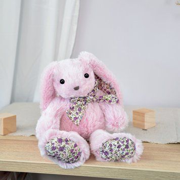 М'яка іграшка зайчик Peluche Lapin Rose, 25 см, Histoire d'Ours HO2434 HO2434 фото