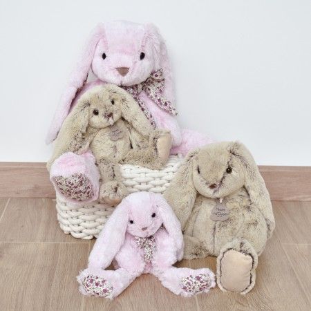 Мягкая игрушка зайчик Peluche Lapin Rose, 25 см, Histoire d'Ours HO2434 HO2434 фото