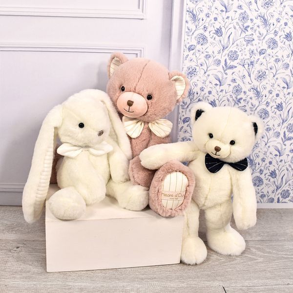 М'яка іграшка ведмедик Ours Preppy Chic Rose poudr&eacute;, 30 см, Histoire d'Ours HO3132 HO3132 фото