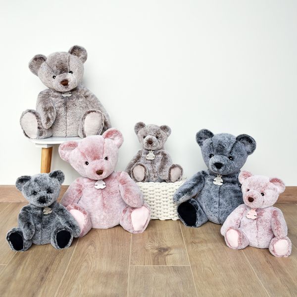 М'яка іграшка ведмедик Ours en Peluche Rose, 40 см, Histoire d'Ours HO3020 HO3020 фото