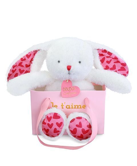 Мягкая игрушка зайчик  LAPIN JE T'AIME, 25 см, Doudou et Companie DC4372 DC4372 фото