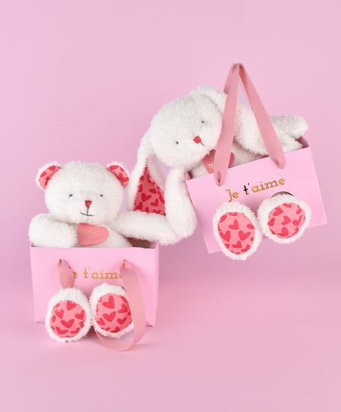 Мягкая игрушка зайчик  LAPIN JE T'AIME, 25 см, Doudou et Companie DC4372 DC4372 фото