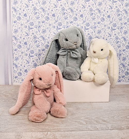 Мягкая игрушка зайчик Peluche lapin preppy Chic - Blanc, 30 см, Histoire d'Ours HO3134 HO3134 фото