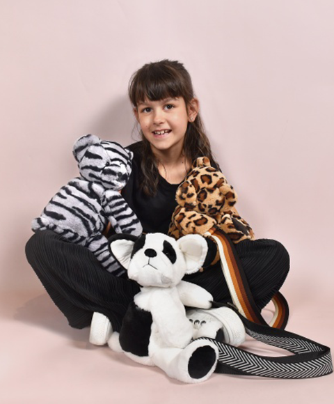 М'яка іграшка-сумка Sac bandouli&egrave;re - Chien en peluche, 30 см, Doudou et Companie DC4564 DC4564 фото